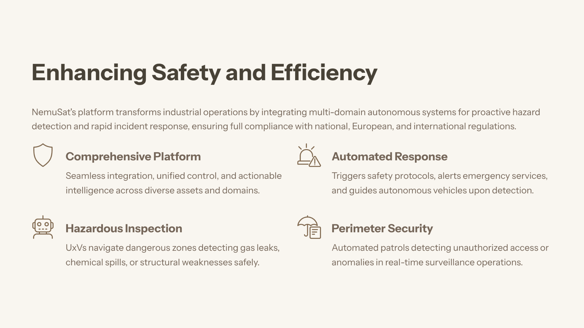 Enhancing Safety and Efficiency slide